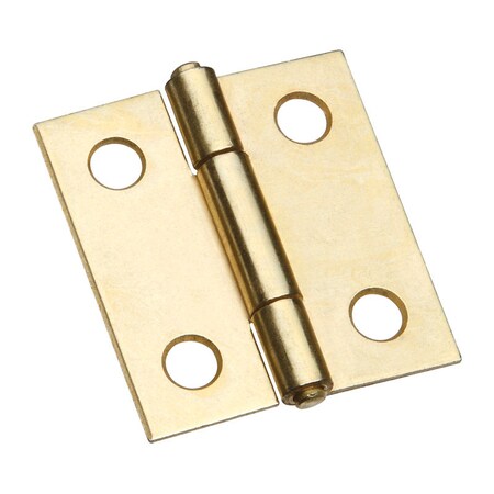 National Hardware National Hardware 1-3/8 in. L Brass-Plated Door Hinge 2 pk N146-068